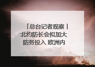 总台记者观察丨北约防长会拟加大防务投入 欧洲内部分歧难掩