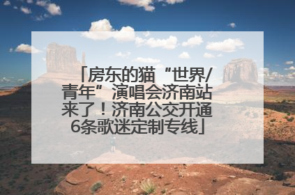 房东的猫“世界/青年”演唱会济南站来了！济南公交开通6条歌迷定制专线