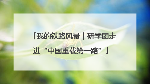 我的铁路风景｜研学团走进“中国重载第一路”