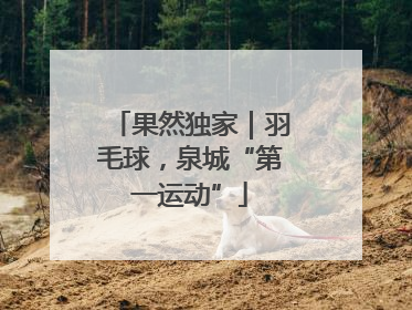 果然独家｜羽毛球，泉城“第一运动”