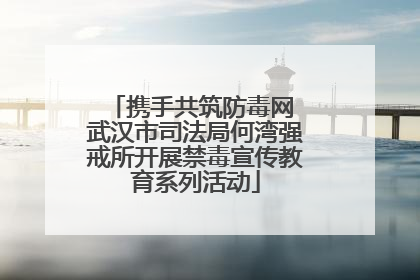携手共筑防毒网 武汉市司法局何湾强戒所开展禁毒宣传教育系列活动