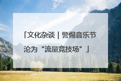 文化杂谈｜警惕音乐节沦为“流量竞技场”
