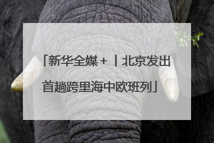 新华全媒＋丨北京发出首趟跨里海中欧班列