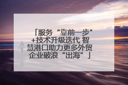 服务“靠前一步”+技术升级迭代 智慧港口助力更多外贸企业破浪“出海”