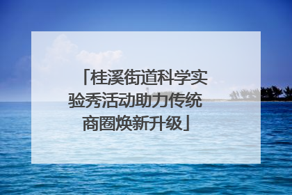 桂溪街道科学实验秀活动助力传统商圈焕新升级