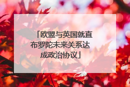 欧盟与英国就直布罗陀未来关系达成政治协议