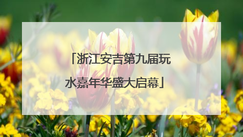 浙江安吉第九届玩水嘉年华盛大启幕