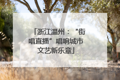 浙江温州：“街唱直播”唱响城市文艺新乐章