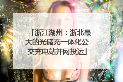 浙江湖州：浙北最大的光储充一体化公交充电站并网投运