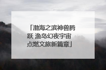渤海之滨神兽腾跃 渔岛幻夜宇宙点燃文旅新篇章