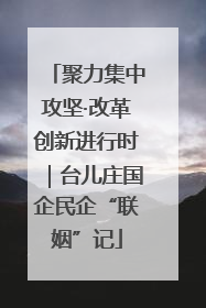 聚力集中攻坚·改革创新进行时｜台儿庄国企民企“联姻”记