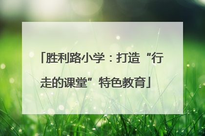 胜利路小学：打造“行走的课堂”特色教育