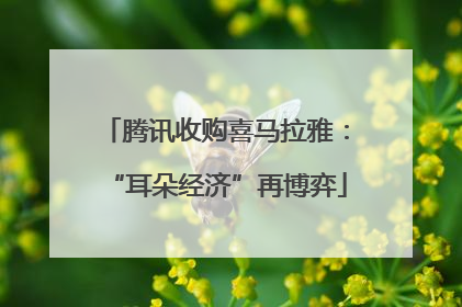 腾讯收购喜马拉雅：“耳朵经济”再博弈