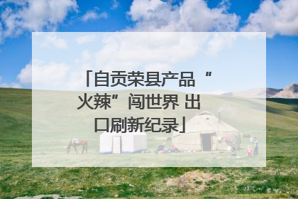 自贡荣县产品“火辣”闯世界 出口刷新纪录