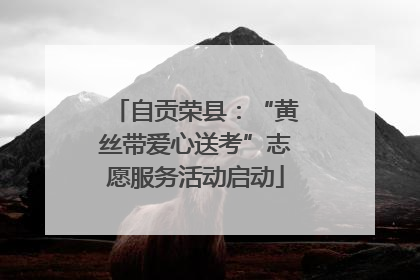自贡荣县：“黄丝带爱心送考”志愿服务活动启动