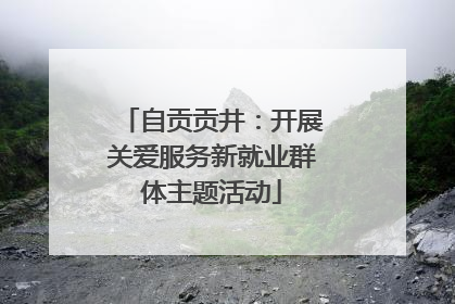 自贡贡井：开展关爱服务新就业群体主题活动