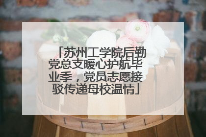 苏州工学院后勤党总支暖心护航毕业季，党员志愿接驳传递母校温情