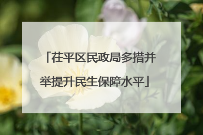 茌平区民政局多措并举提升民生保障水平