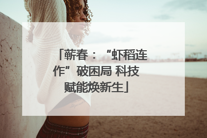 蕲春：“虾稻连作”破困局 科技赋能焕新生
