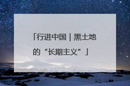 行进中国｜黑土地的“长期主义”