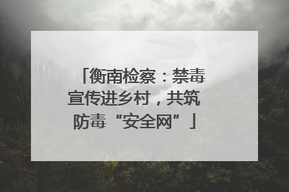 衡南检察：禁毒宣传进乡村，共筑防毒“安全网”
