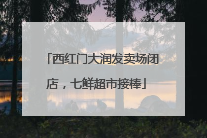 西红门大润发卖场闭店，七鲜超市接棒