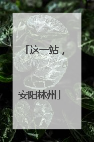这一站，安阳林州