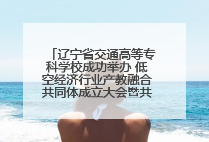 辽宁省交通高等专科学校成功举办 低空经济行业产教融合共同体成立大会暨共建低空经济产教融合新生态论坛