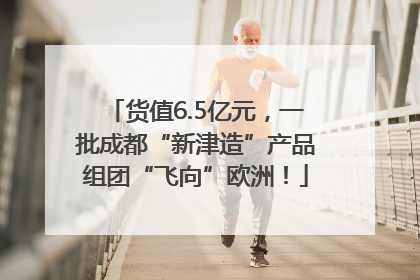 货值6.5亿元，一批成都“新津造”产品组团“飞向”欧洲！