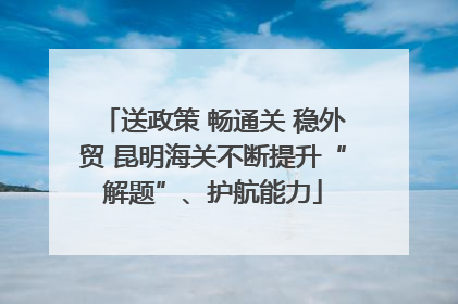送政策 畅通关 稳外贸 昆明海关不断提升“解题”、护航能力