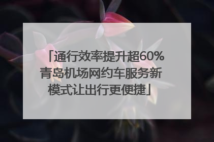 通行效率提升超60% 青岛机场网约车服务新模式让出行更便捷