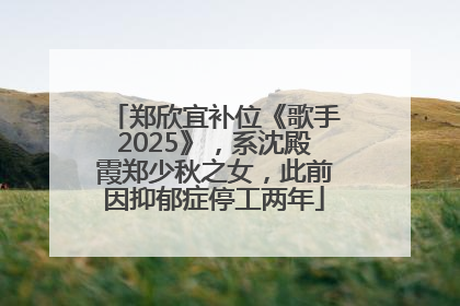 郑欣宜补位《歌手2025》，系沈殿霞郑少秋之女，此前因抑郁症停工两年