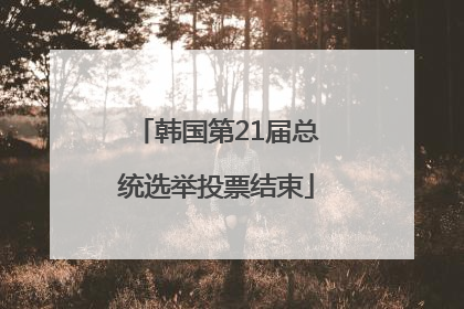 韩国第21届总统选举投票结束