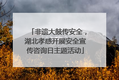 非遗大鼓传安全，湖北孝感开展安全宣传咨询日主题活动