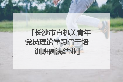 长沙市直机关青年党员理论学习骨干培训班圆满结业