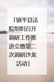 镇平县法院组织召开调研工作推进会暨第二次调研沙龙活动