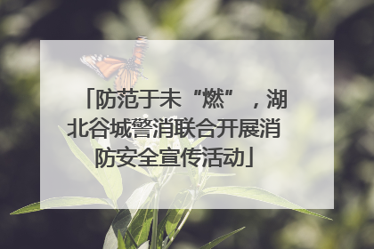 防范于未“燃”，湖北谷城警消联合开展消防安全宣传活动