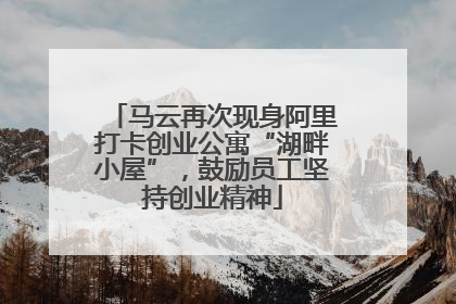 马云再次现身阿里打卡创业公寓“湖畔小屋”，鼓励员工坚持创业精神