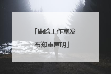 鹿晗工作室发布郑重声明