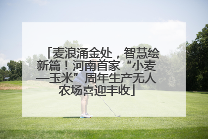 麦浪涌金处，智慧绘新篇！河南首家“小麦—玉米”周年生产无人农场喜迎丰收