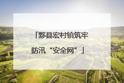 黟县宏村镇筑牢防汛“安全网”