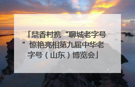 鼎香村携“聊城老字号”惊艳亮相第九届中华老字号（山东）博览会