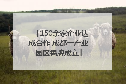 150余家企业达成合作 成都一产业园区揭牌成立