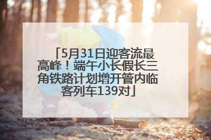5月31日迎客流最高峰！端午小长假长三角铁路计划增开管内临客列车139对