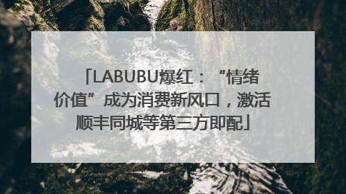 LABUBU爆红：“情绪价值”成为消费新风口，激活顺丰同城等第三方即配